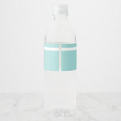 Tiffany Inspired Bride & Co Beverage Bottle Label  Wasserflaschenetikett (Rückseite)
