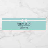 Tiffany Inspired Bride & Co Beverage Bottle Label  Wasserflaschenetikett (Einzelnes Label)