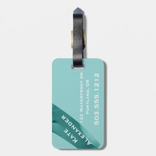 Tiffany Inspiriert Gepäckanhänger (Rückseite vertikal)