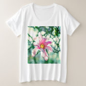 Tiffany Magnolia Große Größe T-Shirt (Design vorne)