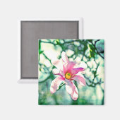 Tiffany Magnolia Magnet (Vorderseite/Rückseite)
