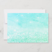 Tiffany Mint Glitzer Makeup Certificate Geschenk (Rückseite)