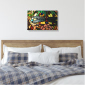 Tiffany Nah up verklebte Glashütte Leinwanddruck (Insitu (Schlafzimmer))