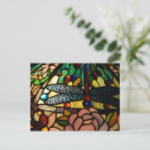 Tiffany Nah up verklebte Glashütte Postkarte (Stehend Vorderseite)