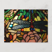 Tiffany Nah up verklebte Glashütte Postkarte (Vorderseite)