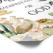 Tiffany Name bedeutet Floral Bridday Poster (Ecke)