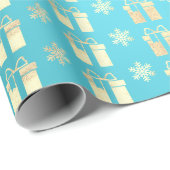 Tiffany Ocean BeachGold Weihnachten Geschenk Lux Geschenkpapier (Rolleneckpunkt)