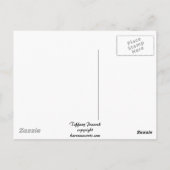 Tiffany Peacock Glass-Stil ARTpostcard Postkarte (Rückseite)