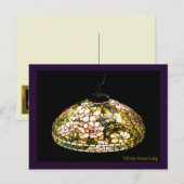 Tiffany Peony Lamp Postkarte (Vorne/Hinten)