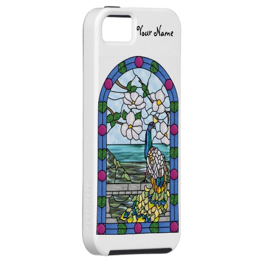 Tiffany-Pfau iPhone 5 Case-Mate iPhone Hülle (Rückseite/rechts)