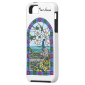 Tiffany-Pfau iPhone 5 Case-Mate iPhone Hülle (Rückseite Links)