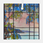 Tiffany-See und Wisteria-Glasfenster Ornament Aus Glas (Rückseite)