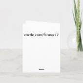 Tiffany Stected Glass Wisteria Card Karte (Rückseite)