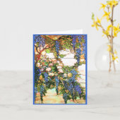 Tiffany Stected Glass Wisteria Card Karte (Gelbe Blume)