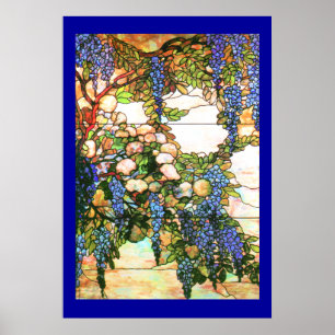 Tiffany Stected Glass Wisteria Print Poster