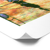 Tiffany Stected Glass Wisteria Print Poster (Ecke)