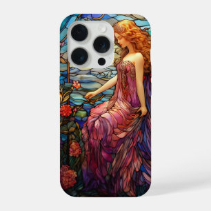 Tiffany-Stil Buntglas Magische Fee iPhone 15 Pro Hülle