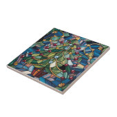 Tiffany-Stil-Buntglas-Weihnachtsbaum Fliese (Seite)