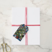 Tiffany-Stil-Buntglas-Weihnachtsbaum Geschenkanhänger (Mit Garn)