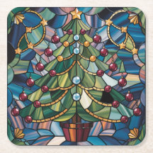 Tiffany-Stil-Buntglas-Weihnachtsbaum