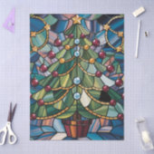 Tiffany-Stil-Buntglas-Weihnachtsbaum Seidenpapier (Basteln)