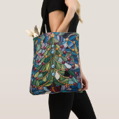 Tiffany-Stil-Buntglas-Weihnachtsbaum Tasche (Von Nahem)