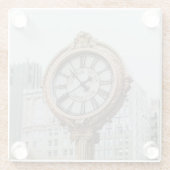 Tiffany Street Clock in New York Glasuntersetzer (Rückseite)