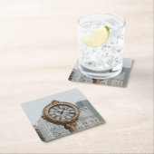 Tiffany Street Clock in New York Rechteckiger Pappuntersetzer (Vor Ort)