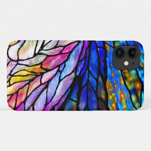 Tiffany-Style gesteinigtes Glas iPhone 11 Fall Case-Mate iPhone Hülle (Rückseite (Horizontal))