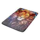 Tiffany-Style gesteinigtes Glas Majestic Lion Badematte (Schrägansicht)