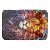 Tiffany-Style gesteinigtes Glas Majestic Lion Badematte (Vorderseite)