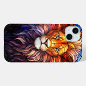 Tiffany-Style gesteinigtes Glas Majestic Lion Case-Mate iPhone Hülle (Rückseite (Horizontal))