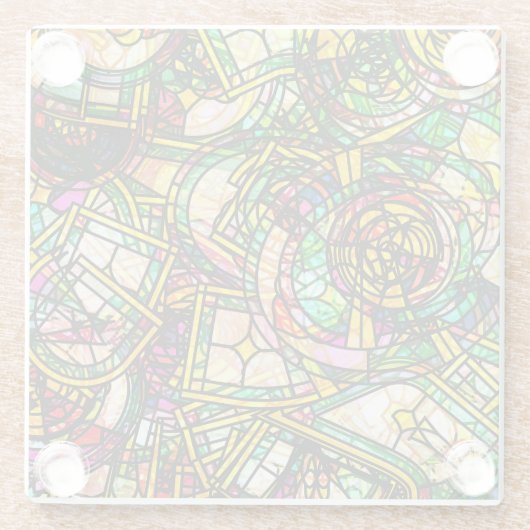 Tiffany Style Glasuntersetzer (Rückseite)