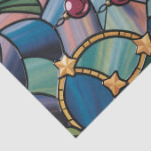 Tiffany-Style Stained Glass Christmas Tree Seidenpapier (Detail)