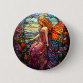Tiffany Style verkleidetes Glas Magical Fairy Button (Vorderseite)