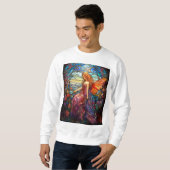 Tiffany Style verkleidetes Glas Magical Fairy Sweatshirt (Vorne ganz)