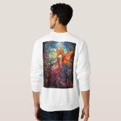 Tiffany Style verkleidetes Glas Magical Fairy Sweatshirt (Schwarz voll)