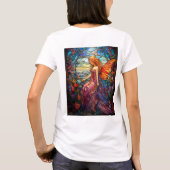 Tiffany Style verkleidetes Glas Magical Fairy T-Shirt (Rückseite)