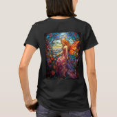 Tiffany Style verkleidetes Glas Magical Fairy T-Shirt (Rückseite)