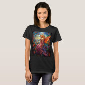 Tiffany Style verkleidetes Glas Magical Fairy T-Shirt (Vorne ganz)