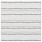 Tiffany Styles Rose Gold & Navy Strip Muster Stoff (Nahaufnahme)