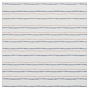 Tiffany Styles Rose Gold & Navy Strip Muster Stoff