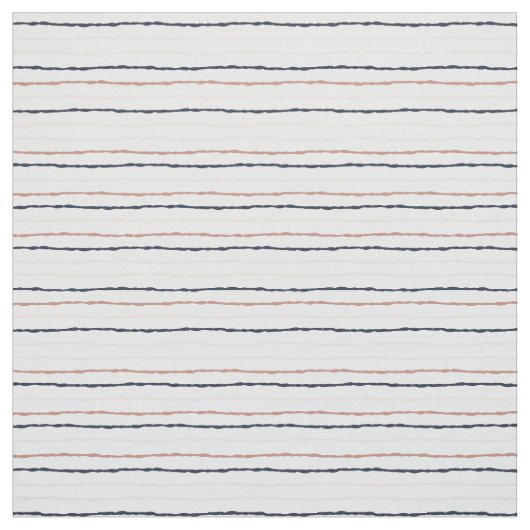 Tiffany Styles Rose Gold & Navy Strip Muster Stoff (Muster)