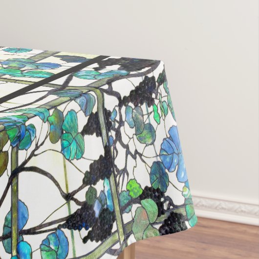 Tiffany-Trauben-Weinberg-Buntglas-Tischdecke Tischdecke (Beispiel)
