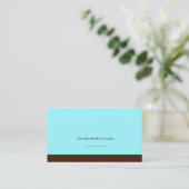Tiffany und Brown Wedecards Platzkarte (Stehend Vorderseite)