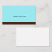 Tiffany und Brown Wedecards Platzkarte (Vorne/Hinten)