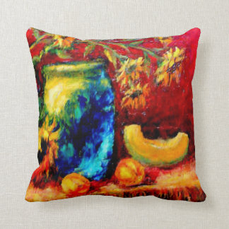 Tiffany-Vase, Sonnenblume-Ernte-Tabelle durch Kissen