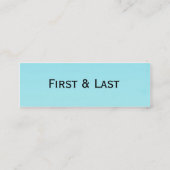 Tiffanys Chic Mini Visitenkarte (Rückseite)