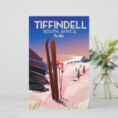 Tiffindell Südafrika Skiposter Briefpapier (Stehend Vorderseite)