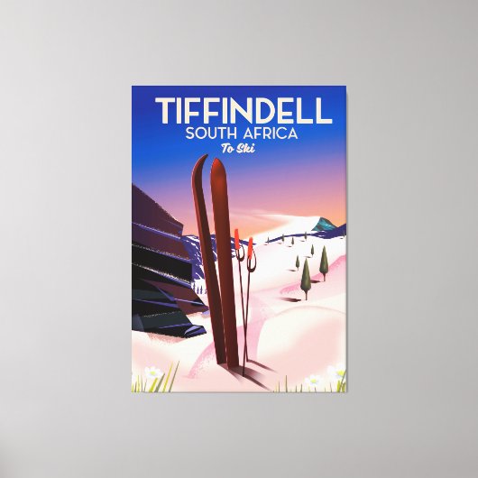Tiffindell Südafrika Skiposter Leinwanddruck (Vorderseite)